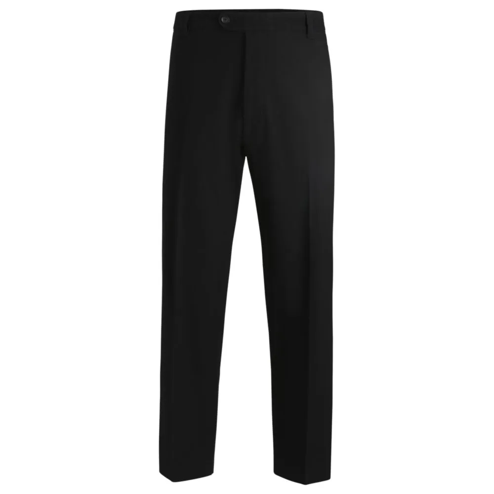 Gerade geschnittene Hose aus Stretch-Baumwolle mit Dobby-Muster
