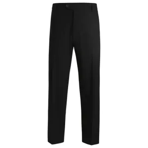Gerade geschnittene Hose aus Stretch-Baumwolle mit Dobby-Muster