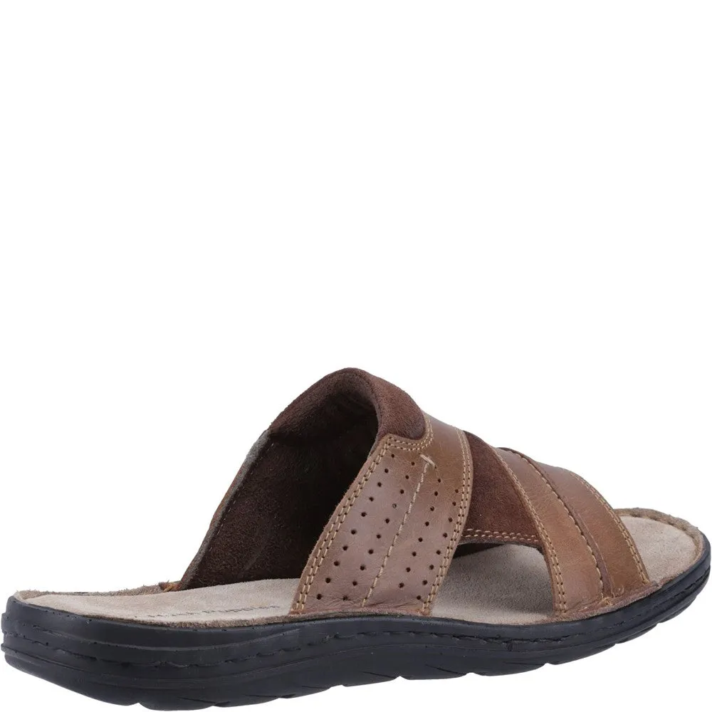 Braune Bogenschnitt Maultier Sandalen