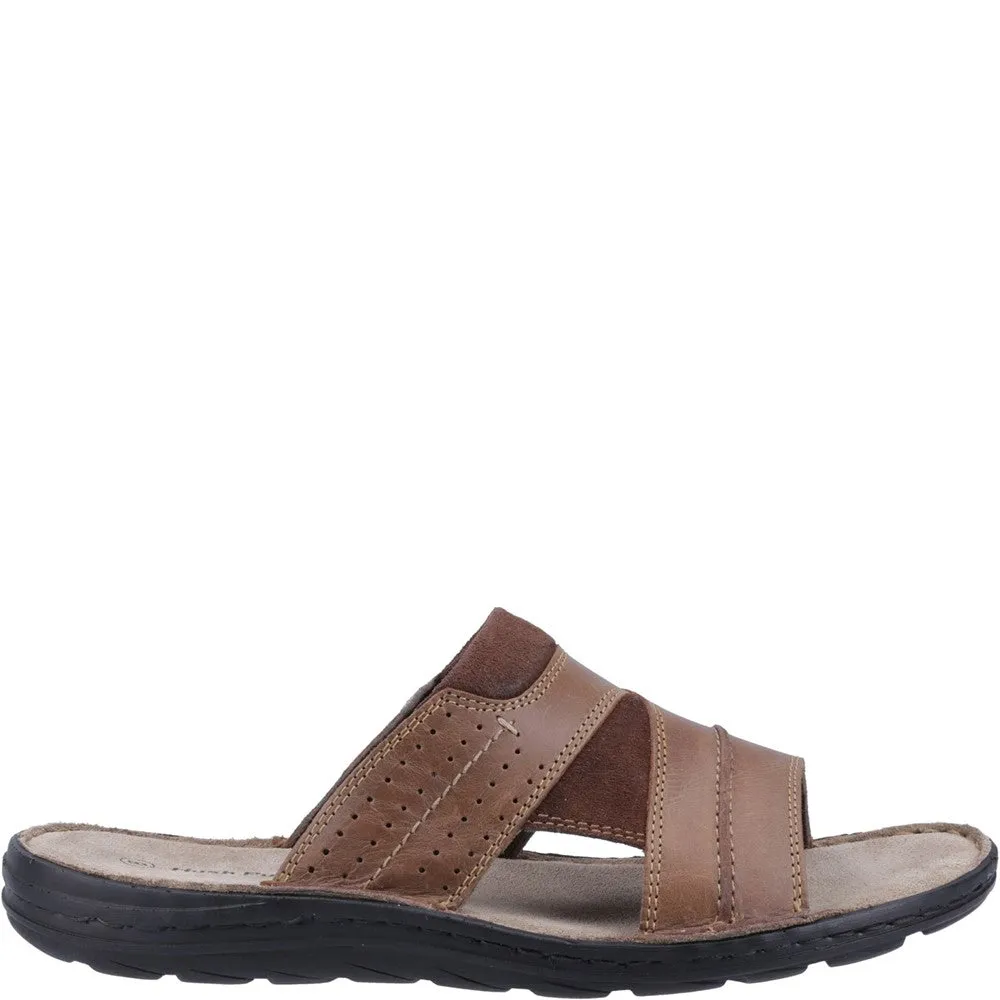 Braune Bogenschnitt Maultier Sandalen