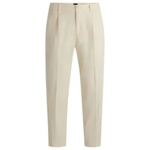 Verjüngte Hose in Stretch-Gabardine