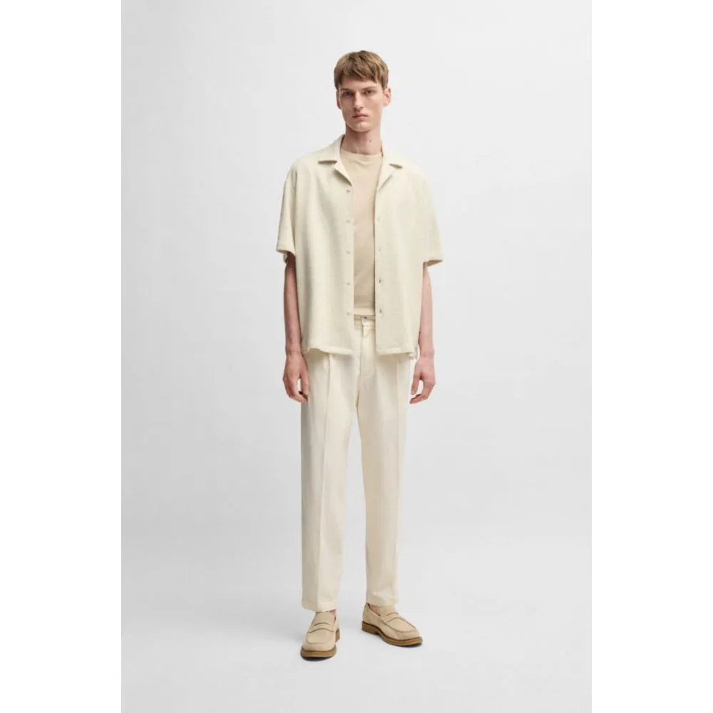 Verjüngte Hose in Stretch-Gabardine