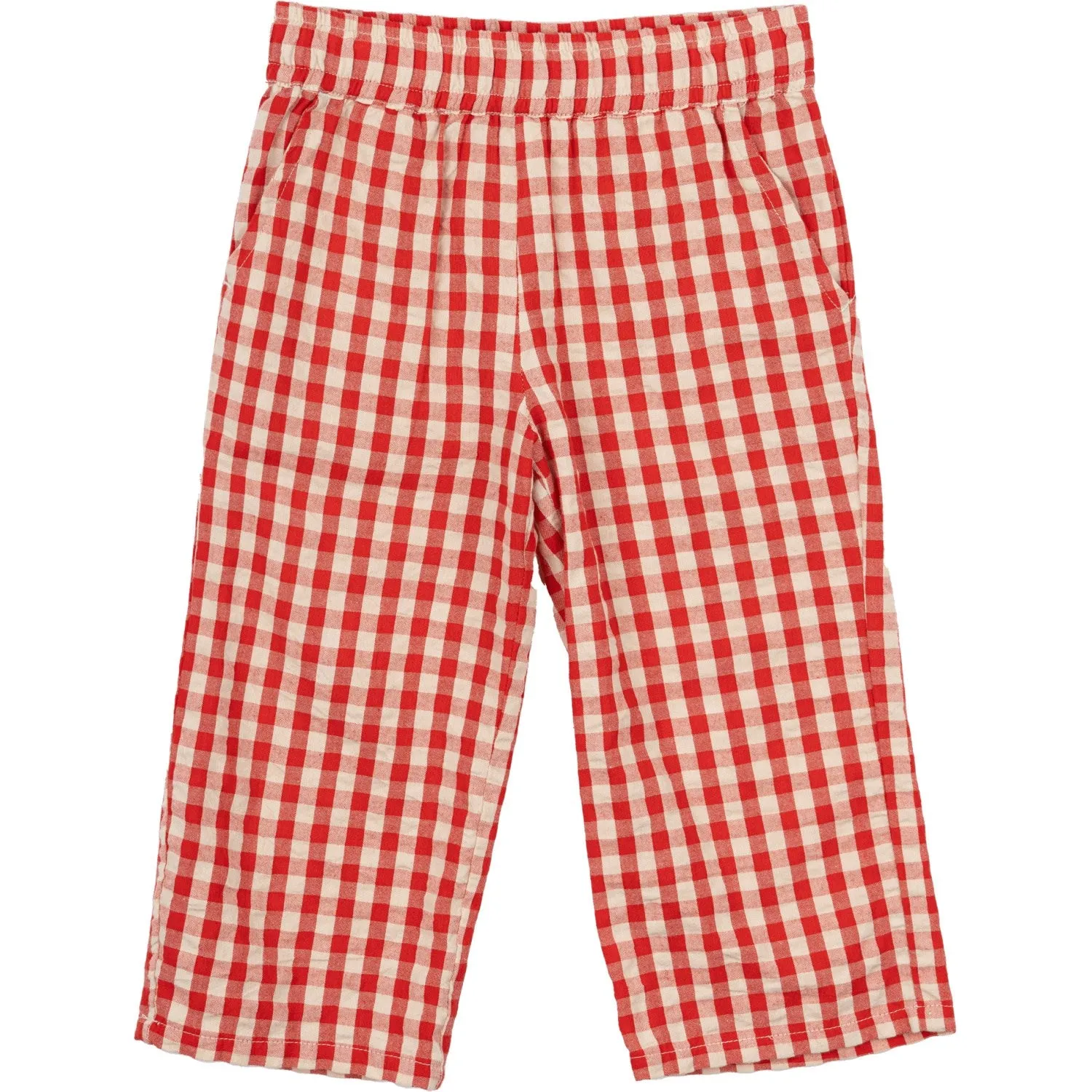 DIE NEUEN Geschwister Poppy Rot Karo Nelly Weite Hose Babykids_The-New-Siblings