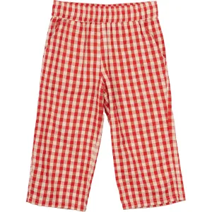 DIE NEUEN Geschwister Poppy Rot Karo Nelly Weite Hose Babykids_The-New-Siblings