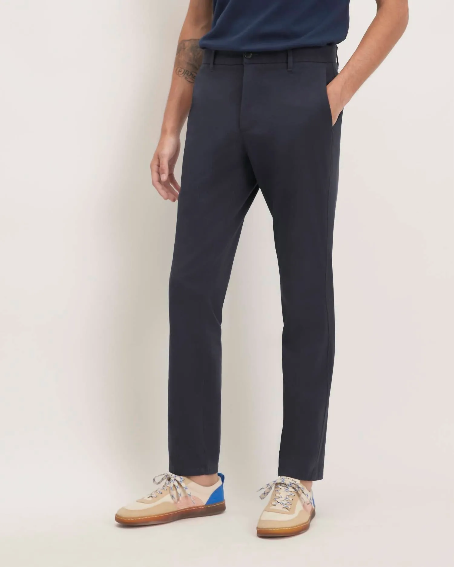 Die Performance Chino Hose In Marineblau