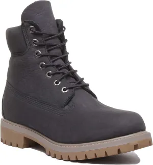 Timberland 6 Zoll wasserdichte Stiefel in dunkelgrau für Herren Schuhe Timberland