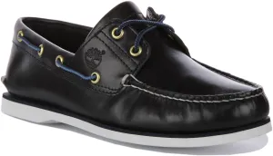 Timberland A5Qu8 2-Ösen-Bootsschuhe in Marineblau für Herren Schuhe Timberland