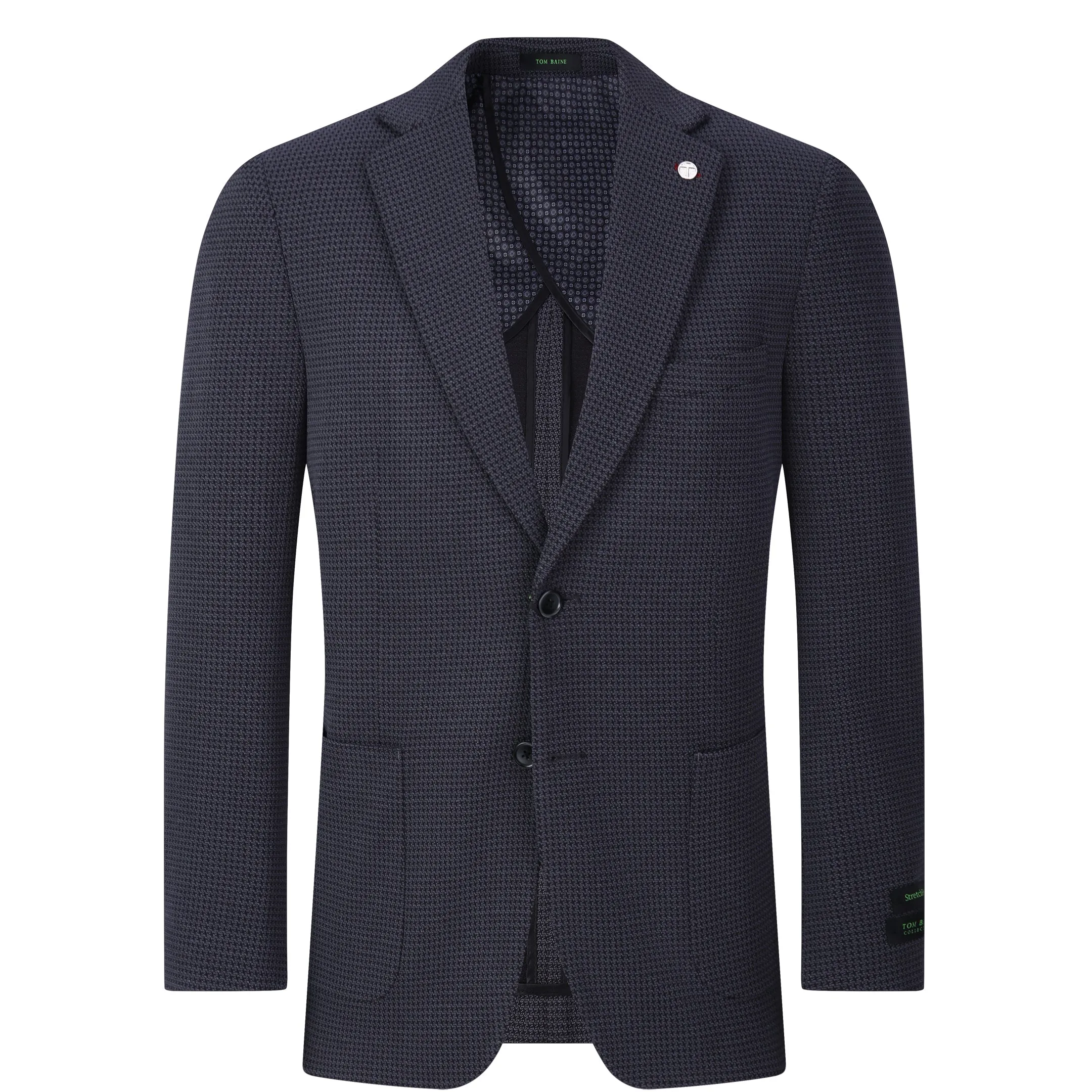 Tom Baine Herren Performance Stretch Sportjacke in Uni