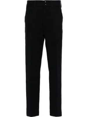 Tom Ford Herren Baumwollhose mit geradem Bein in Schwarz