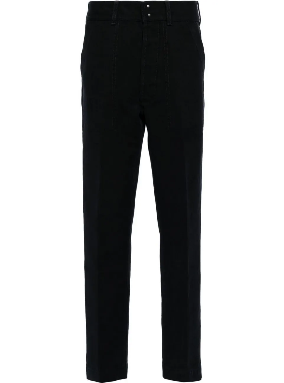 Tom Ford Herren Baumwollhose mit geradem Bein in Schwarz