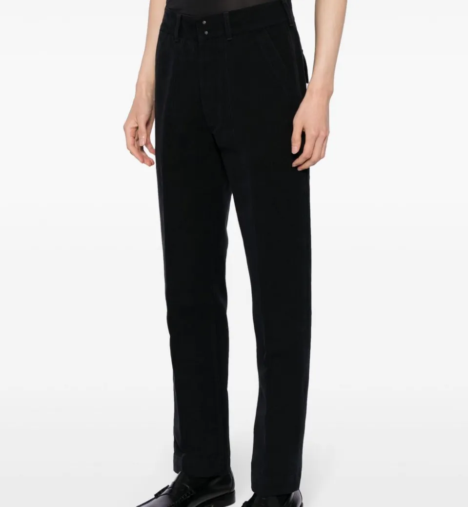 Tom Ford Herren Baumwollhose mit geradem Bein in Schwarz
