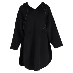 Totême Pullover-Mantel in schwarzem Kaschmir