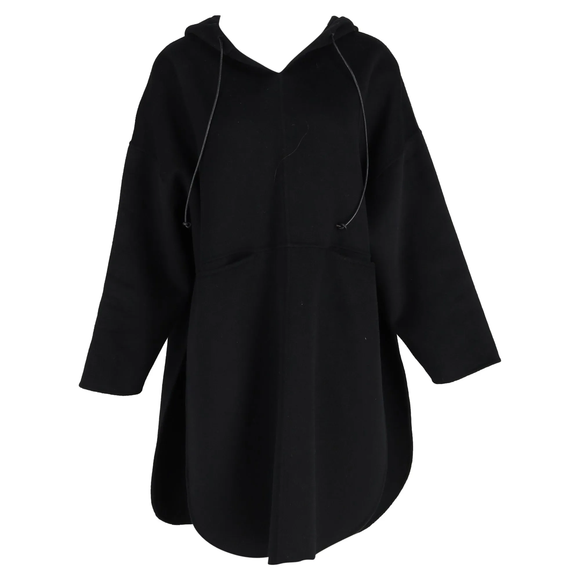 Totême Pullover-Mantel in schwarzem Kaschmir