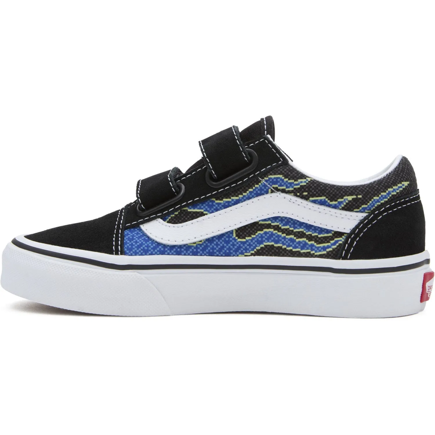VANS Pixel Flame Schwarz/Blau UY Old Skool V Sneakers Vans