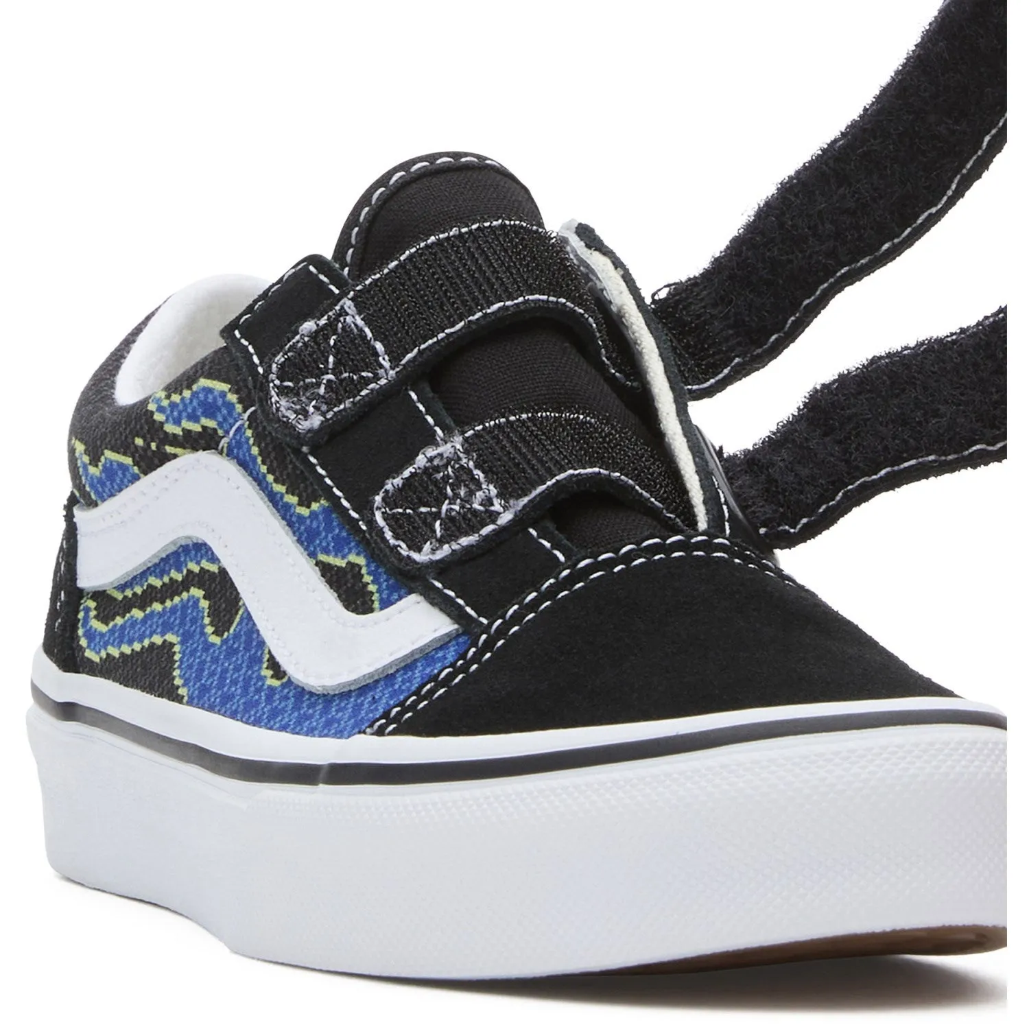 VANS Pixel Flame Schwarz/Blau UY Old Skool V Sneakers Vans