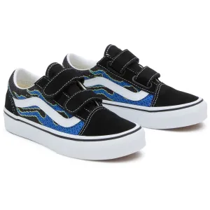 VANS Pixel Flame Black/Blue UY Old Skool V Sneakers Vans