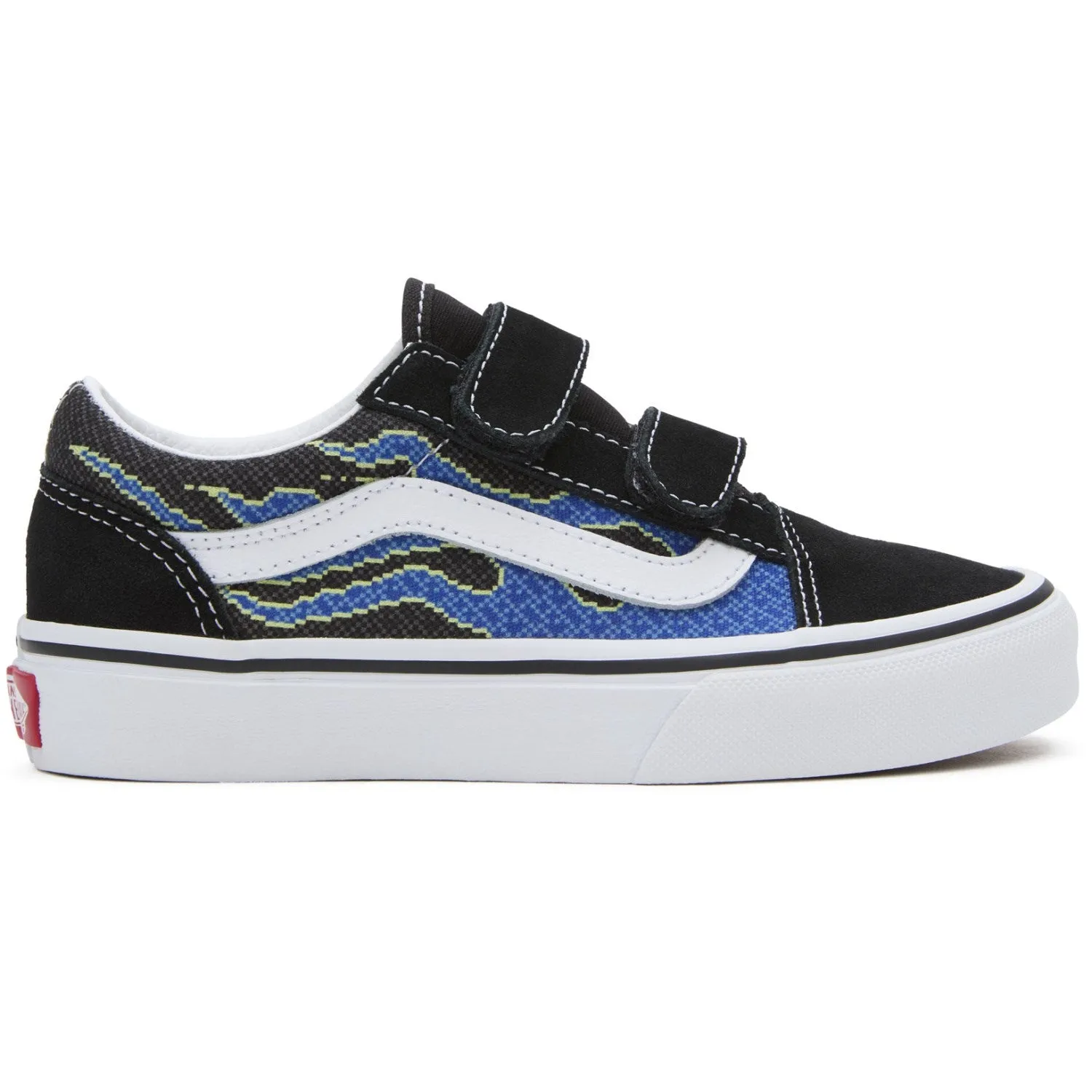 VANS Pixel Flame Schwarz/Blau UY Old Skool V Sneakers Vans