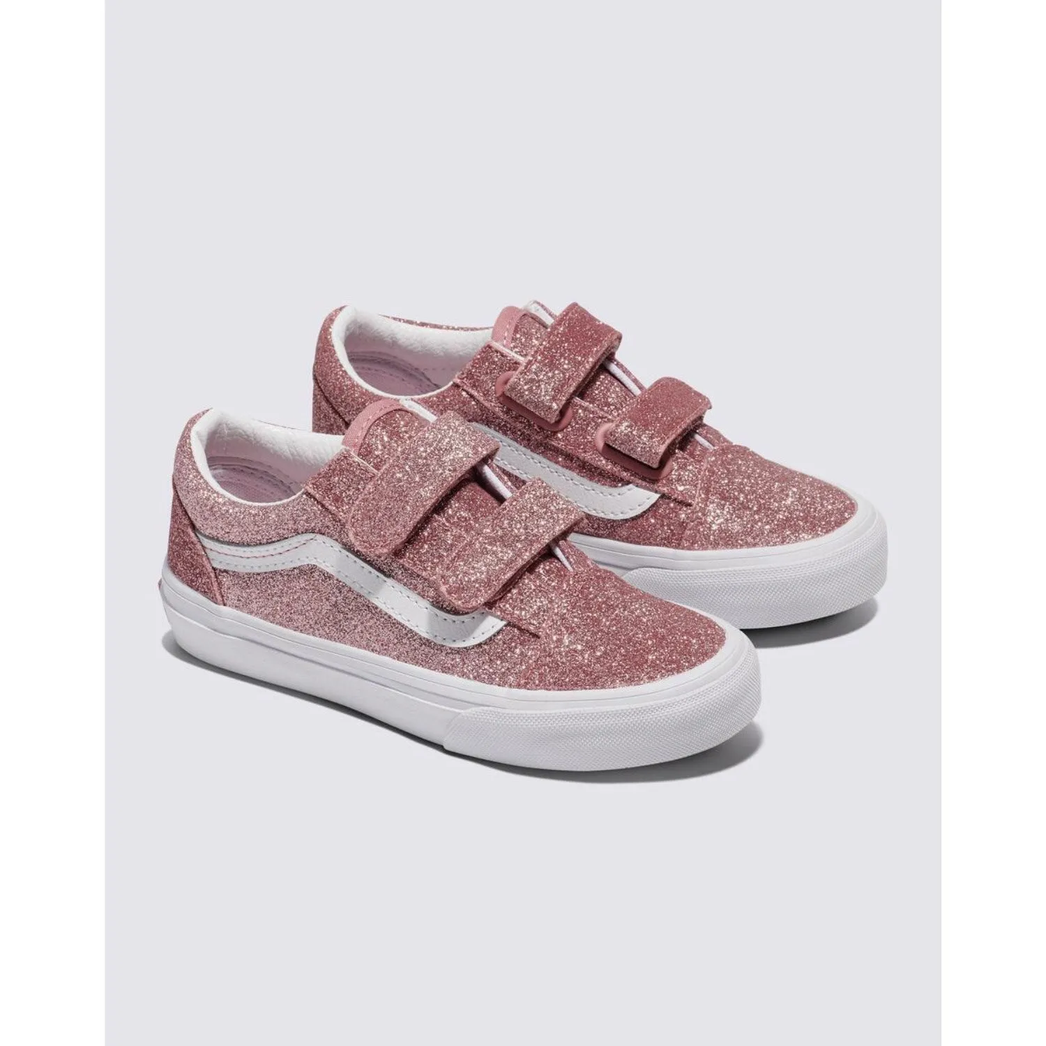 VANS Old Skool V Glitzer in Roségold