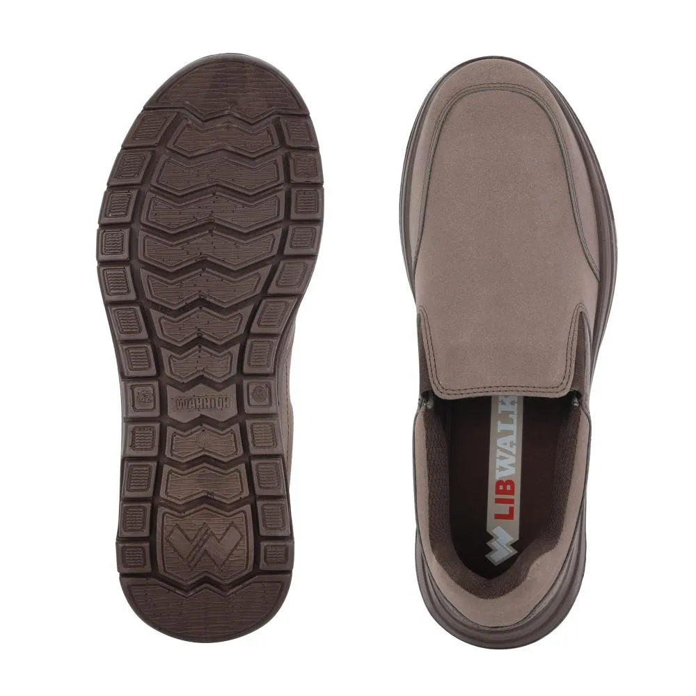 Warrior Brown Schnürsenkellose Freizeitschuhe Für Herren Casual-Walk Von Liberty