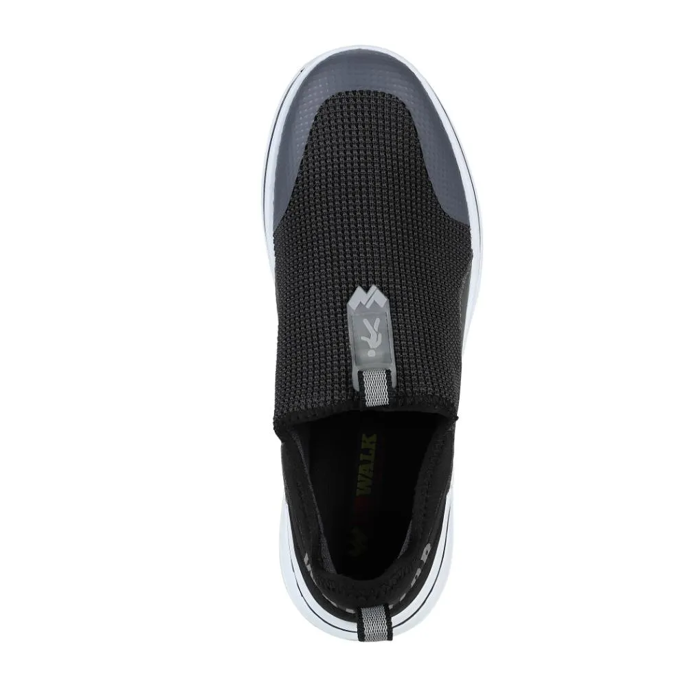 Warrior Graue Schnürsenkellose Freizeitschuhe Für Männer Einfaches Gehen Von Liberty