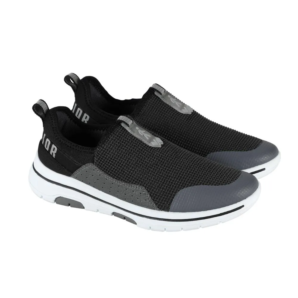 Warrior Graue Schnürsenkellose Freizeitschuhe Für Männer Einfaches Gehen Von Liberty