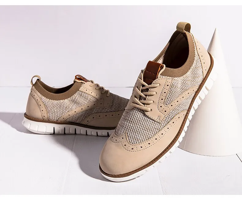 West Louis™ Atmungsaktive Leichte Brogue Herren Freizeitschuhe
