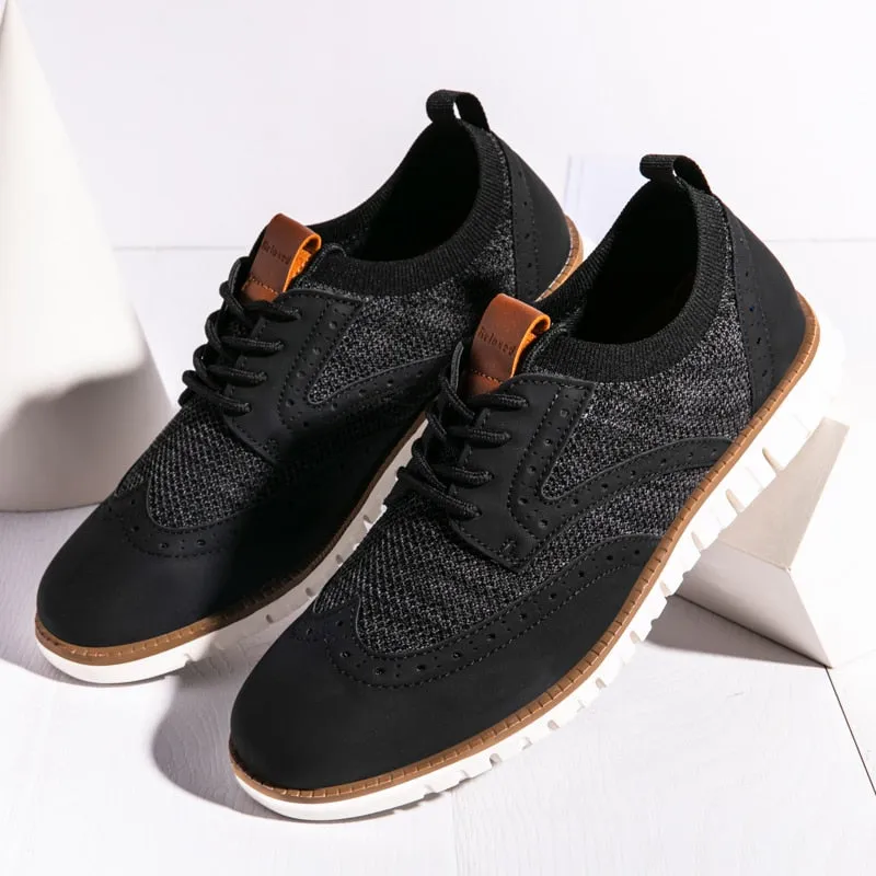 West Louis™ Atmungsaktive Leichte Brogue Herren Freizeitschuhe