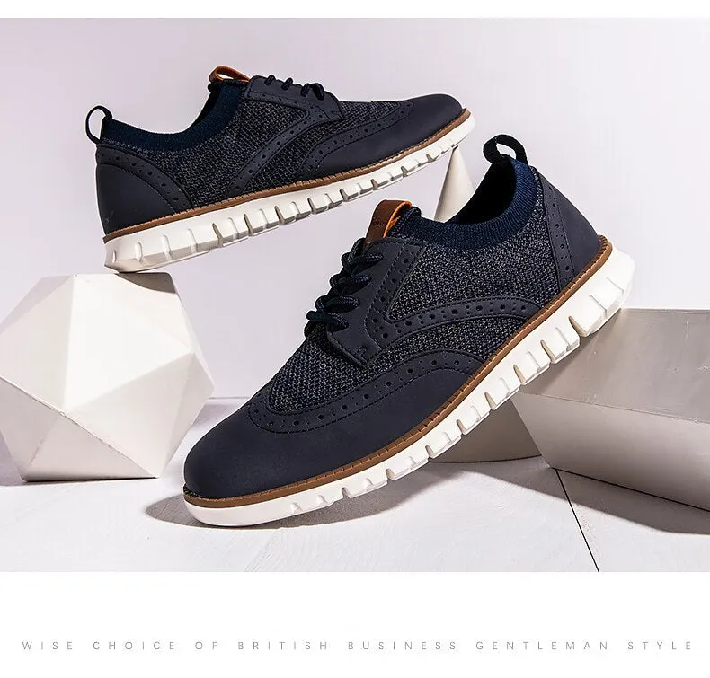 West Louis™ Atmungsaktive Leichte Brogue Herren Freizeitschuhe