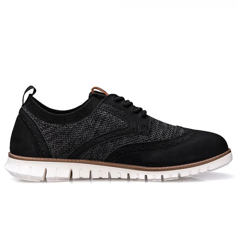 West Louis™ Atmungsaktive Leichte Brogue Herren Freizeitschuhe