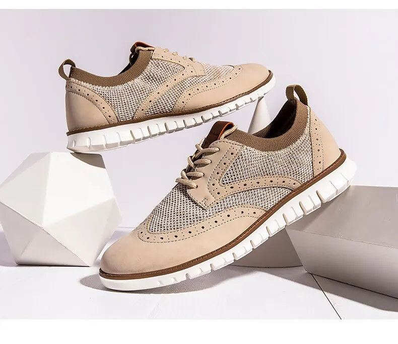 West Louis™ Atmungsaktive Leichte Brogue Herren Freizeitschuhe