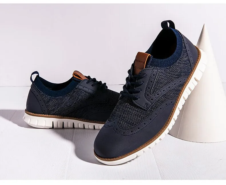West Louis™ Atmungsaktive Leichte Brogue Herren Freizeitschuhe