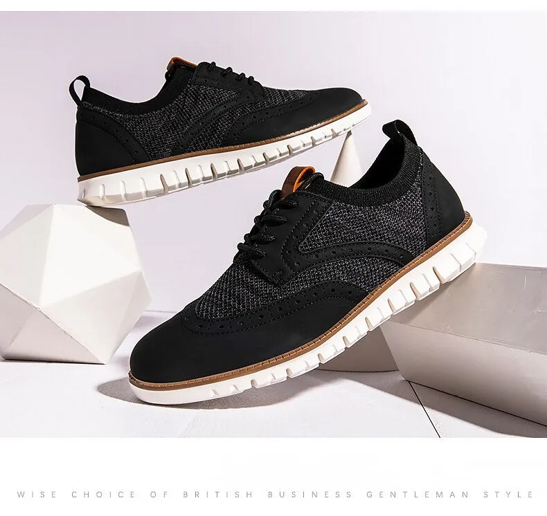 West Louis™ Atmungsaktive Leichte Brogue Herren Freizeitschuhe