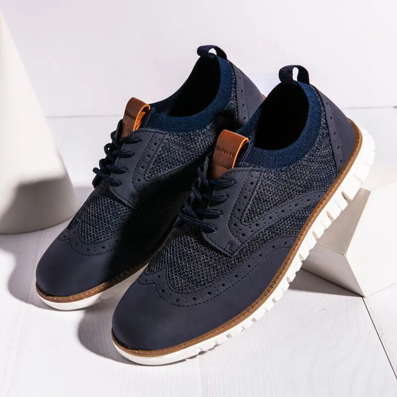 West Louis™ Atmungsaktive Leichte Brogue Herren Freizeitschuhe