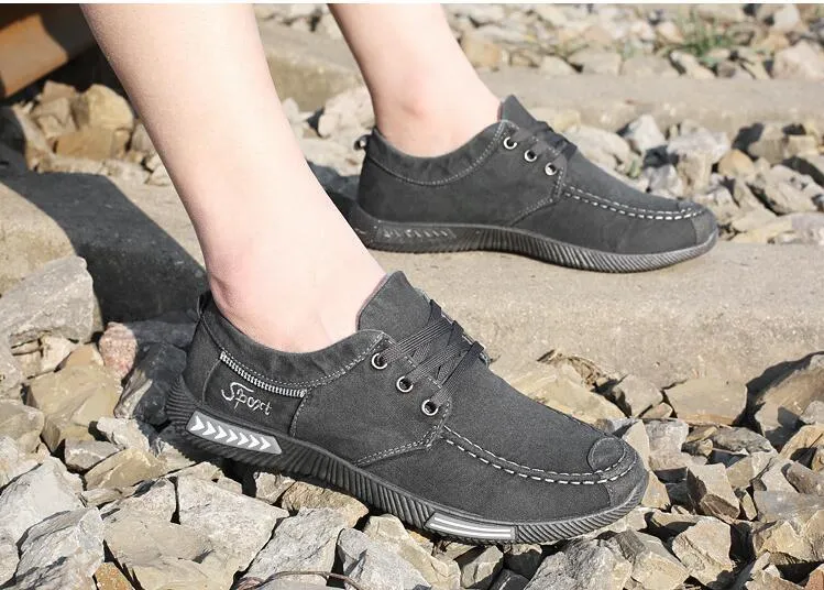 West Louis™ Outdoor Flachschuhe für Herren aus Canvas