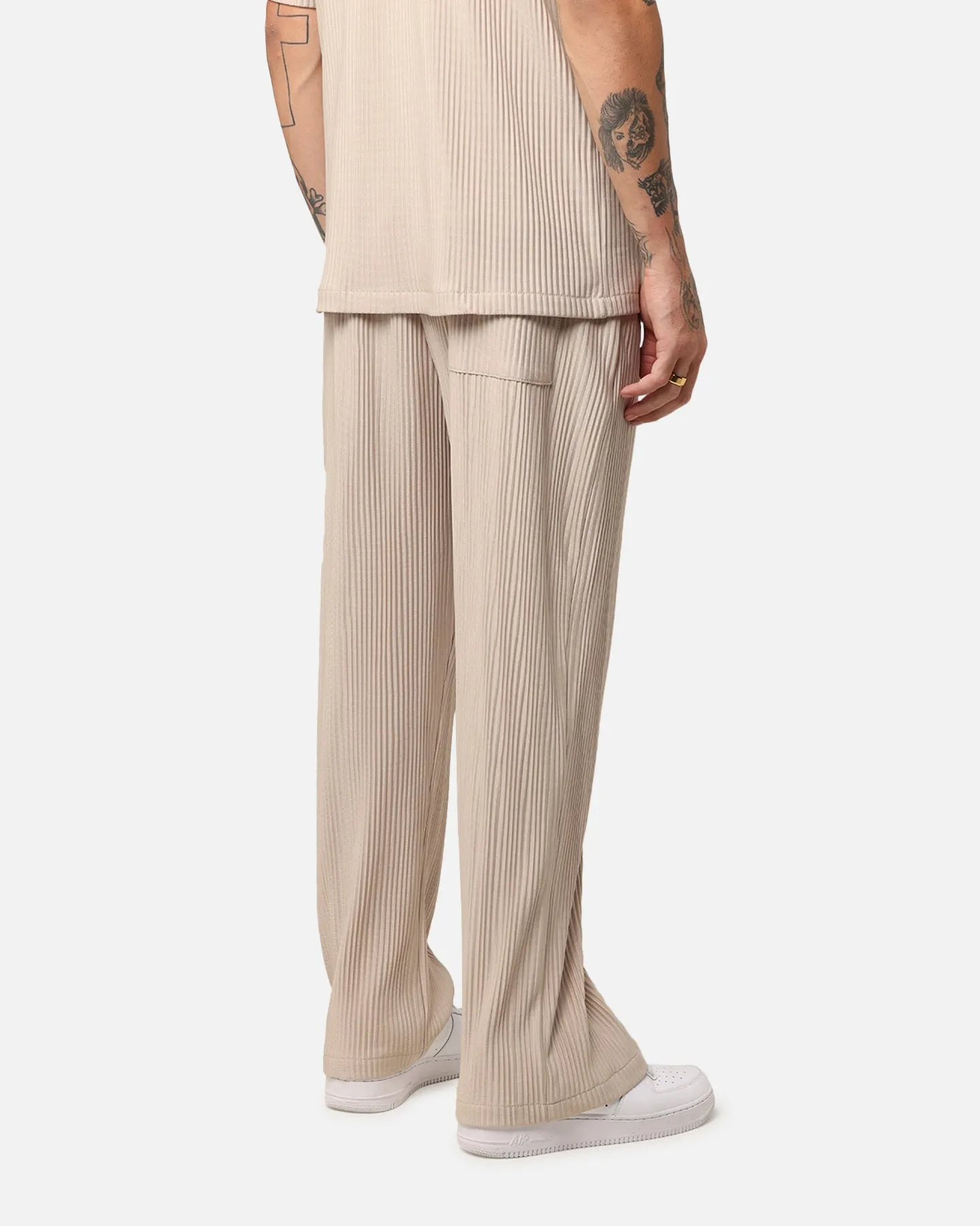 XXIII Plisseehose Beige